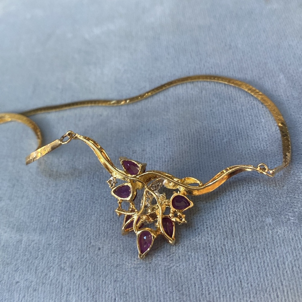 Ruby Diamond Necklace - Picture 7 of 7